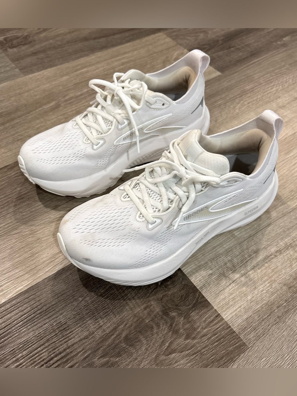 Brooks Glycerin 22 120434-1B-151 Sneakers Women’s Athletic Running Shoes 8 White - Picture 3 of 16